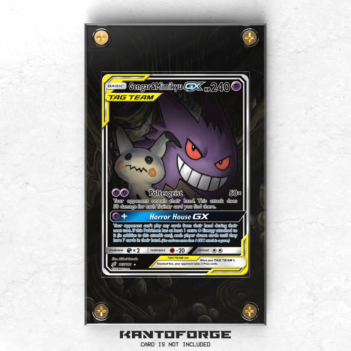 Gengar & Mimikyu-GX 165/181 - Pokémon Extended Artwork Display Case