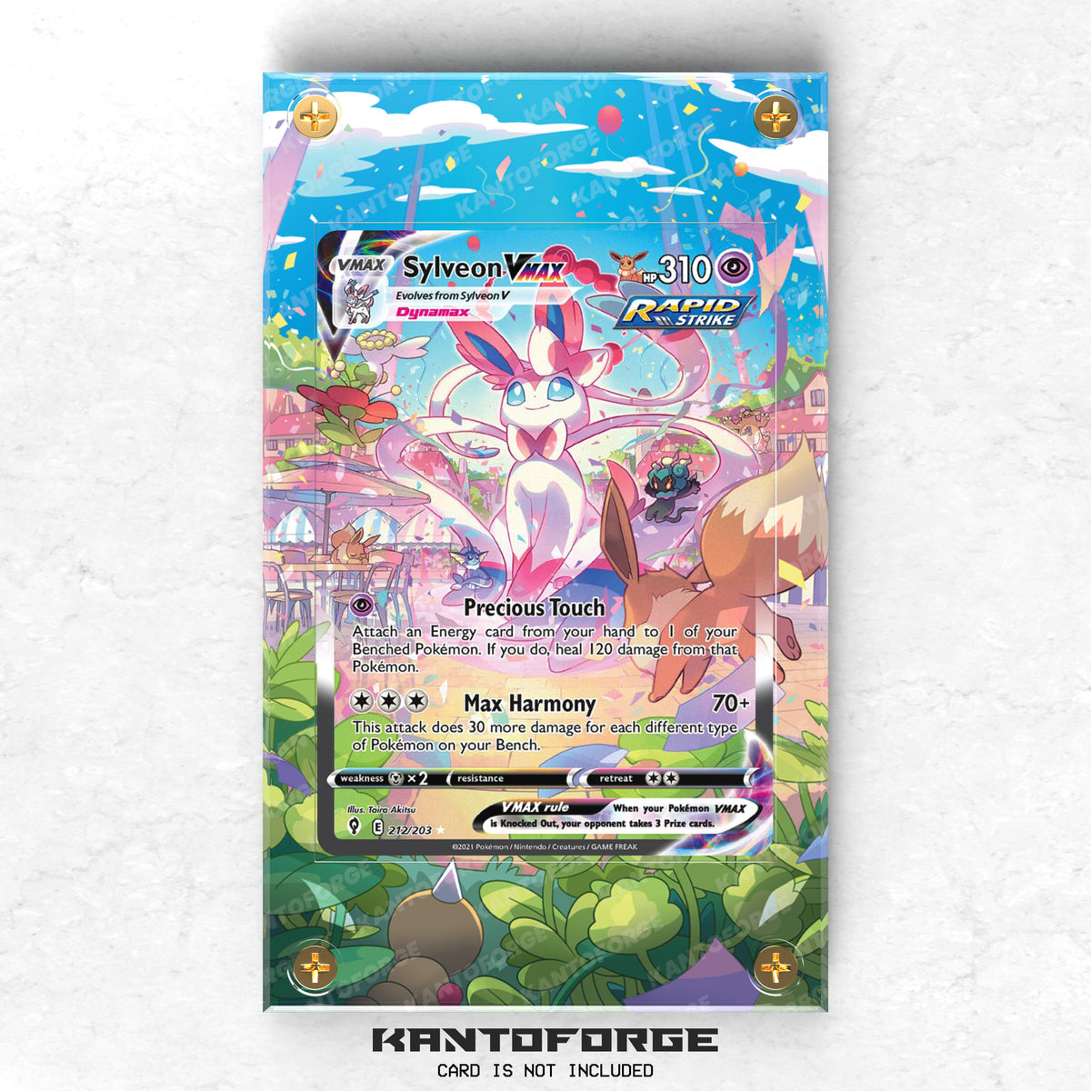 Sylveon VMAX 212/203 - Pokémon Extended Artwork Protective Card Display Case