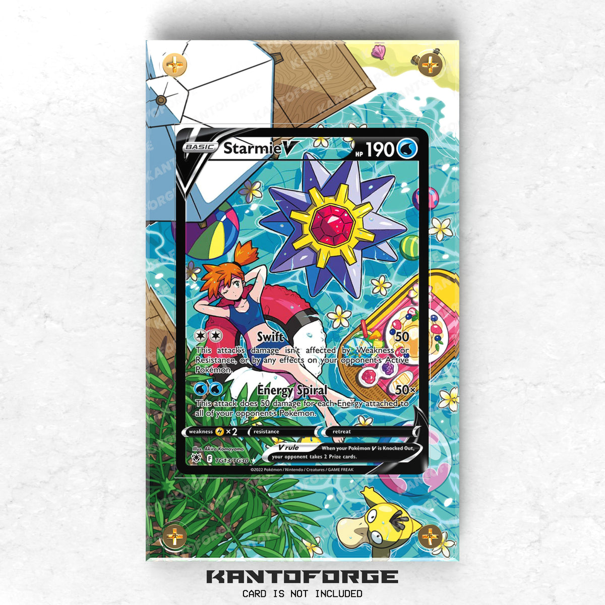 Starmie V TG13/TG30 - Pokémon Extended Artwork Protective Card Display Case