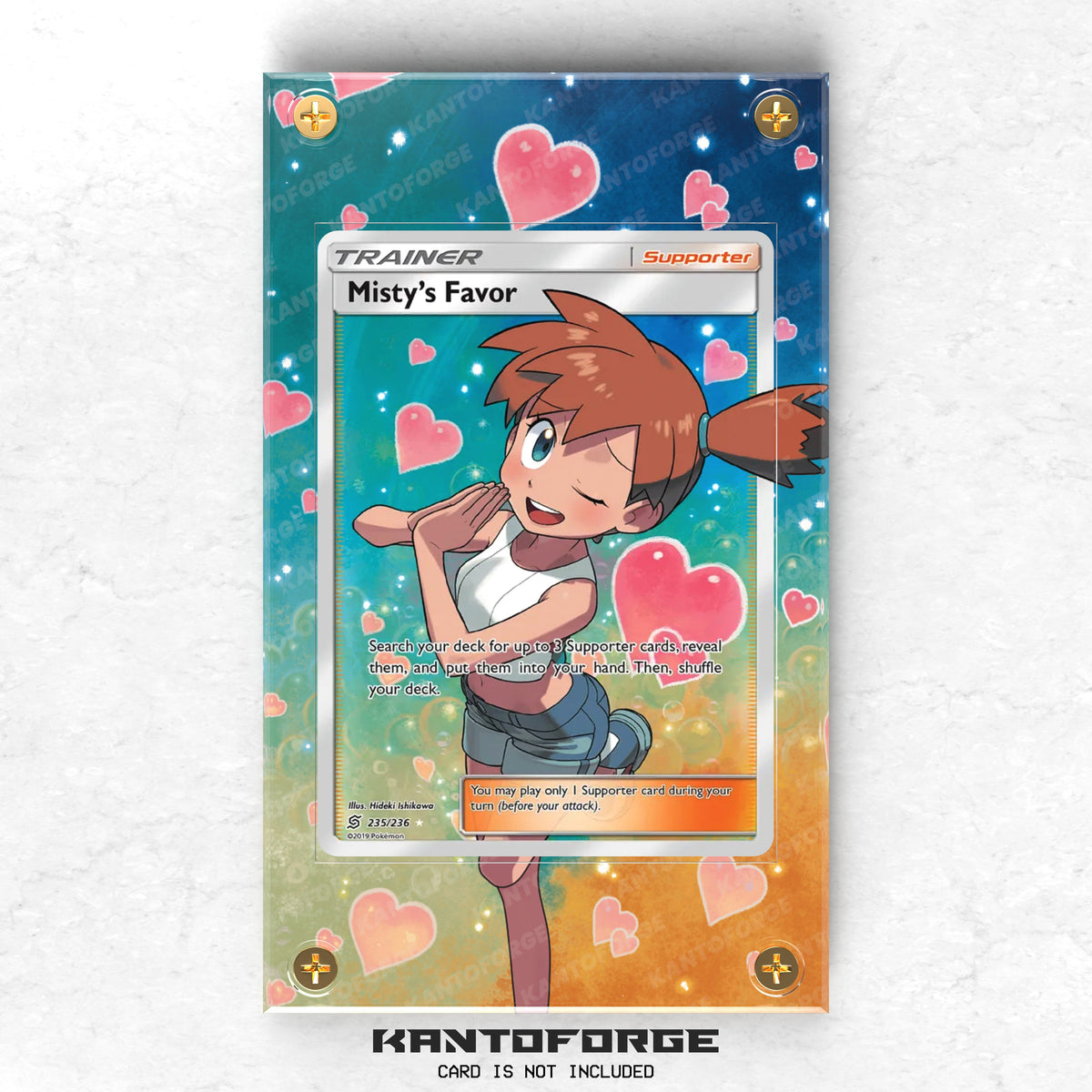 Misty's Favor 235/236 - Pokémon Extended Artwork Display Case