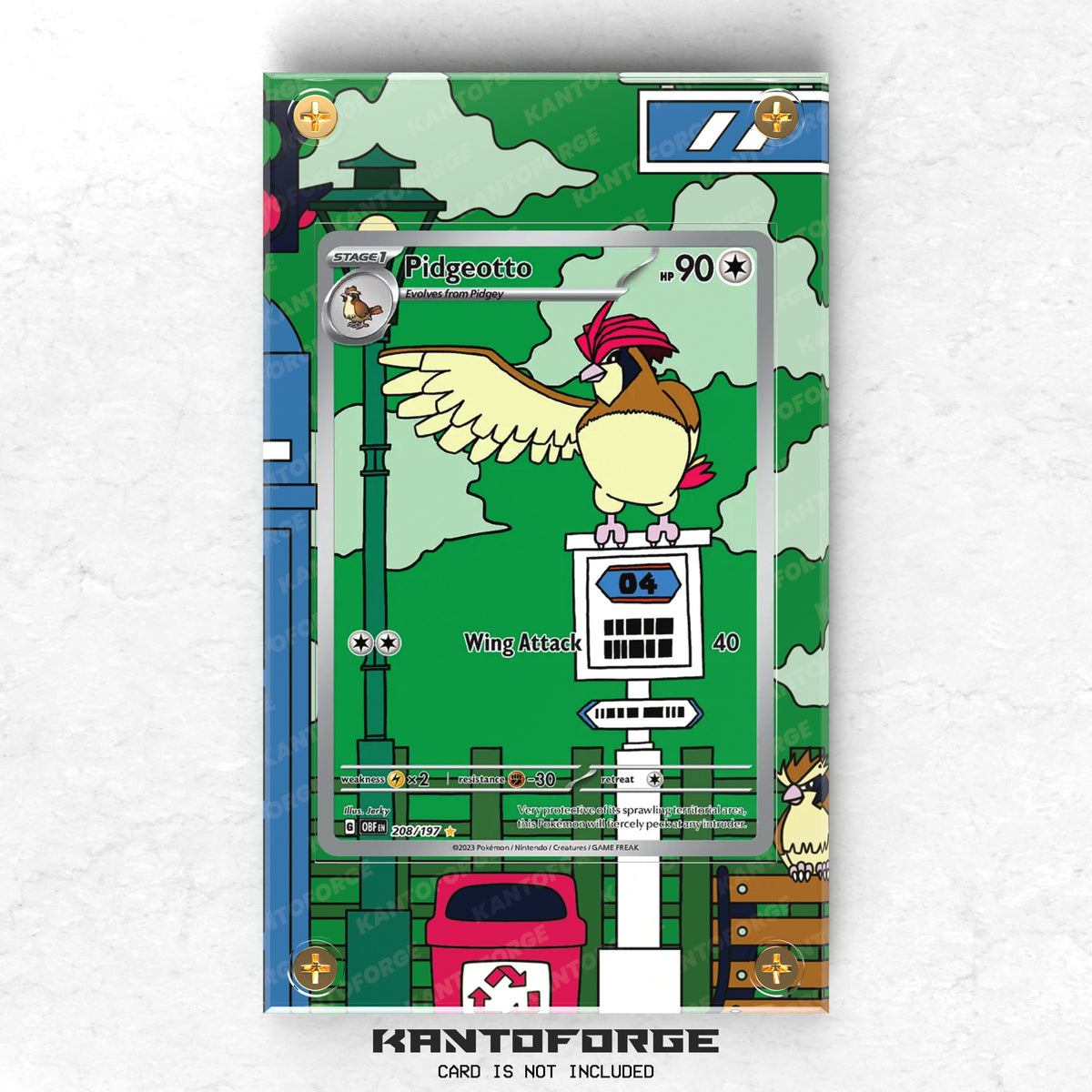 Pidgeotto (ピジョン) 208/197 - Pokémon Extended Artwork Display Case