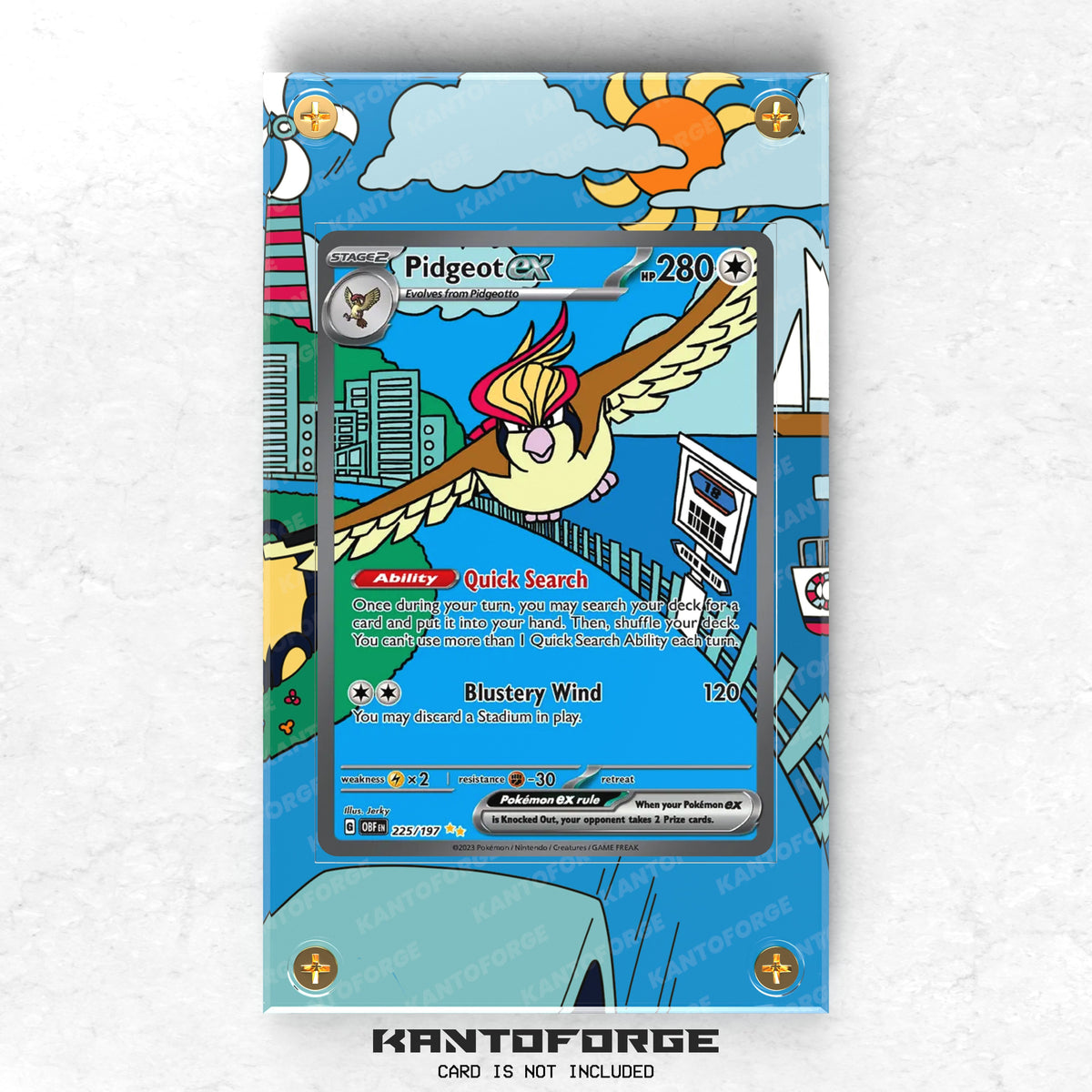 Pidgeot ex (ピジョット) 225/197 - Pokémon Extended Artwork Display Case