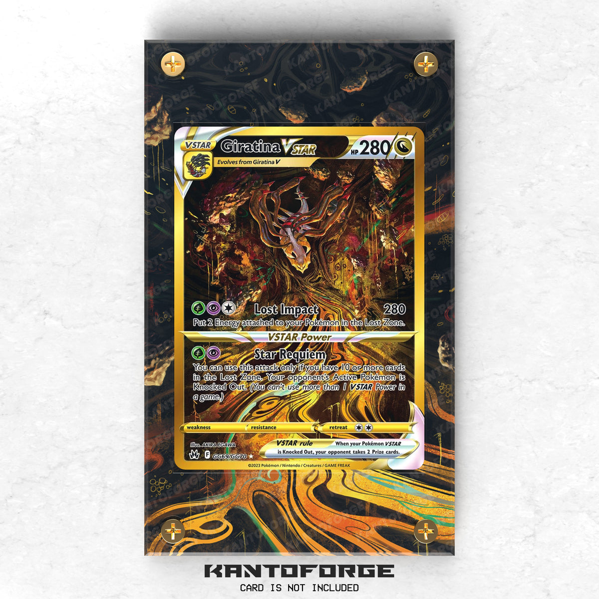 Giratina VSTAR GG69/GG70 - Pokémon Extended Artwork Protective Card Display Case