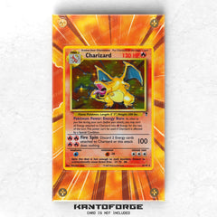 Charizard Base Set 4/102 - Pokémon Extended Artwork Protective Card Display Case