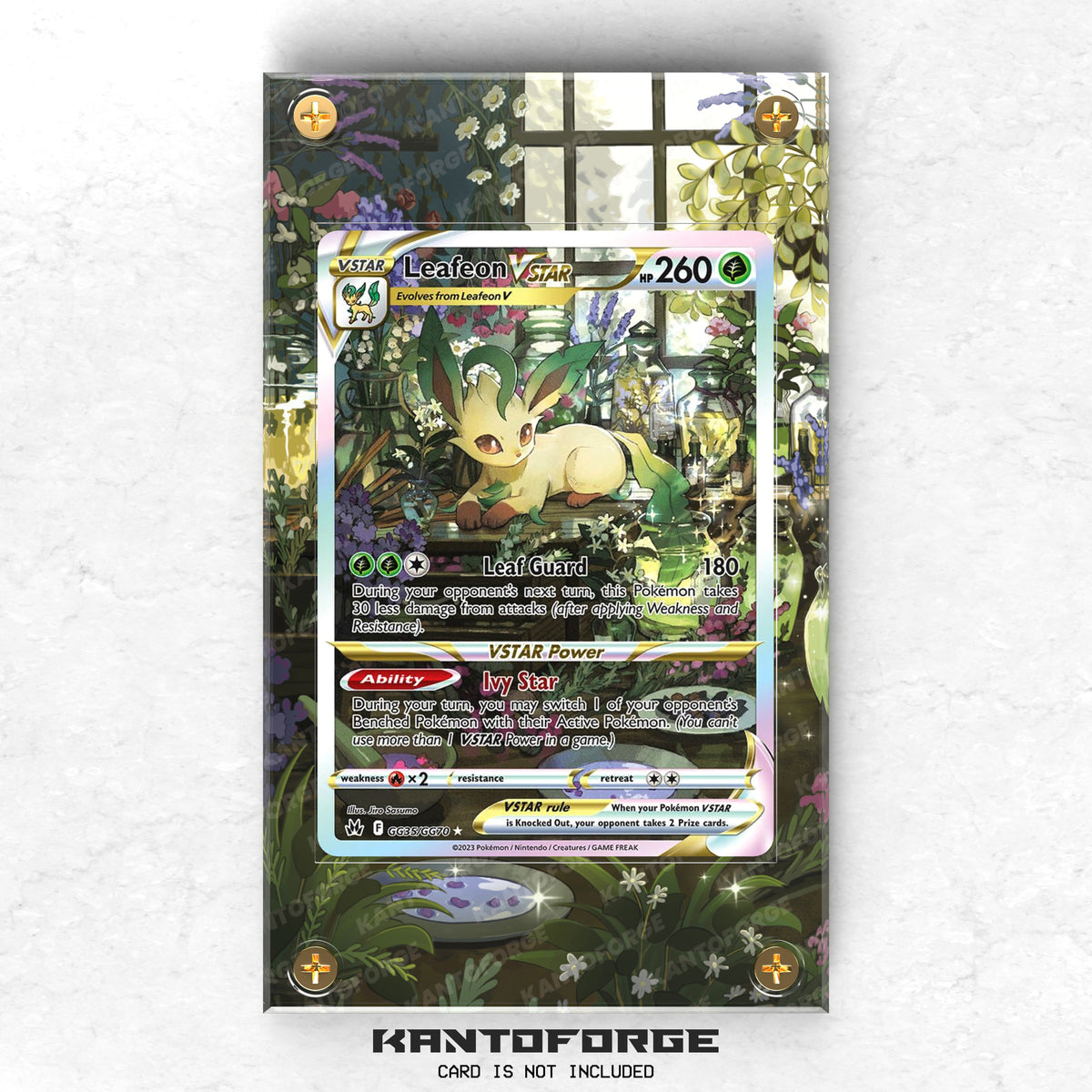 Leafeon VSTAR GG35/GG70 - Pokémon Extended Artwork Protective Card Display Case