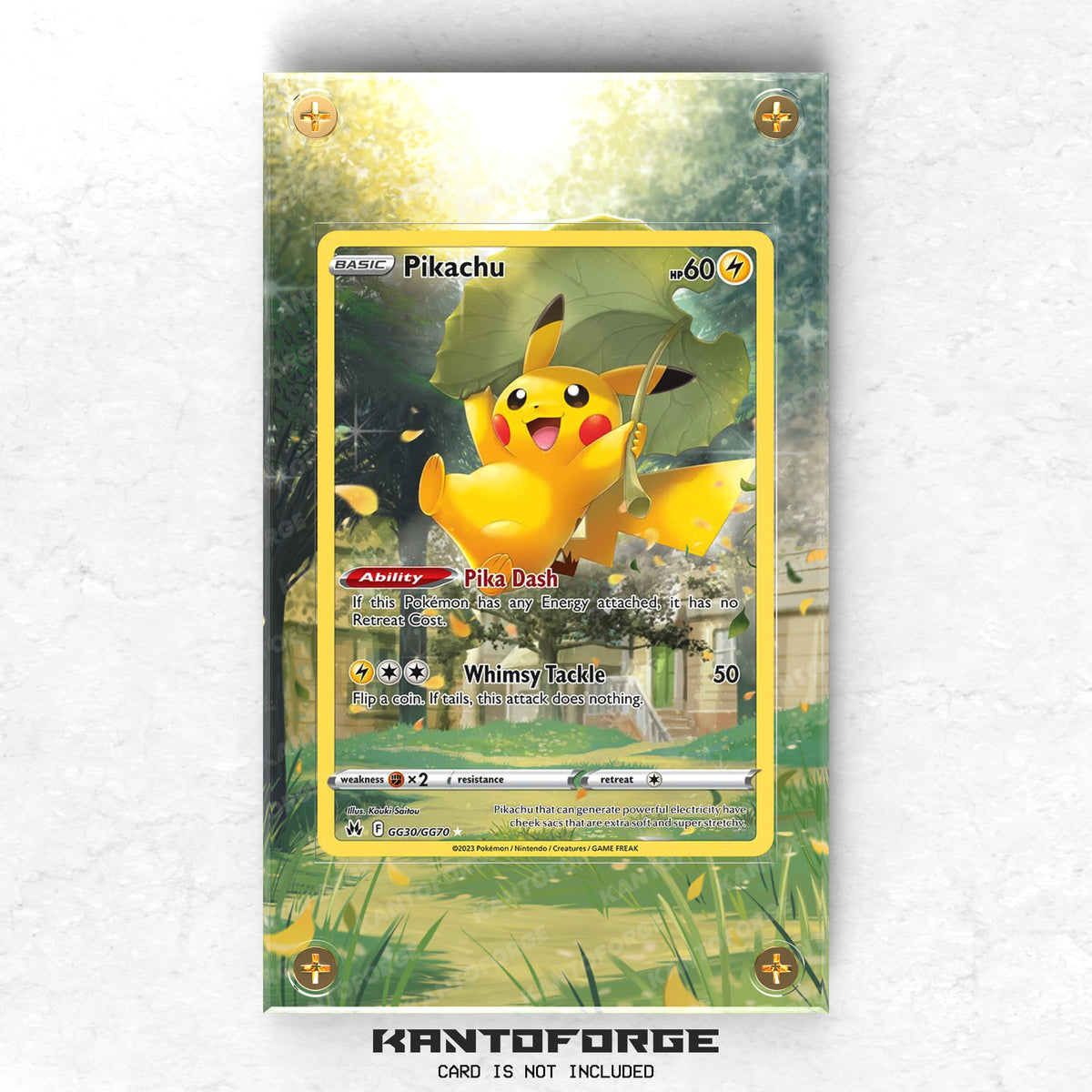 Pikachu GG30/GG70 - Pokémon Extended Artwork Protective Card Display Case