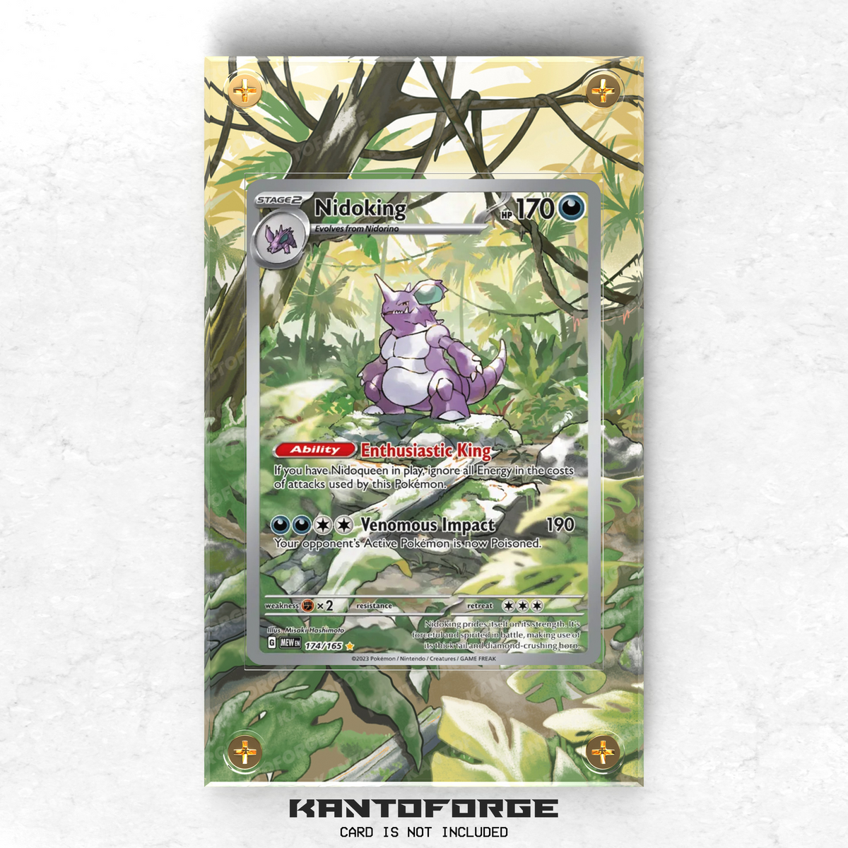 Nidoking 174/165 - Pokémon Extended Artwork Display Case