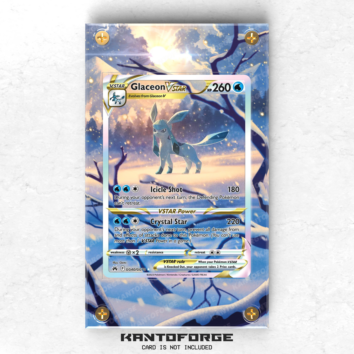 Glaceon VSTAR GG40/GG70 - Pokémon Extended Artwork Display Case