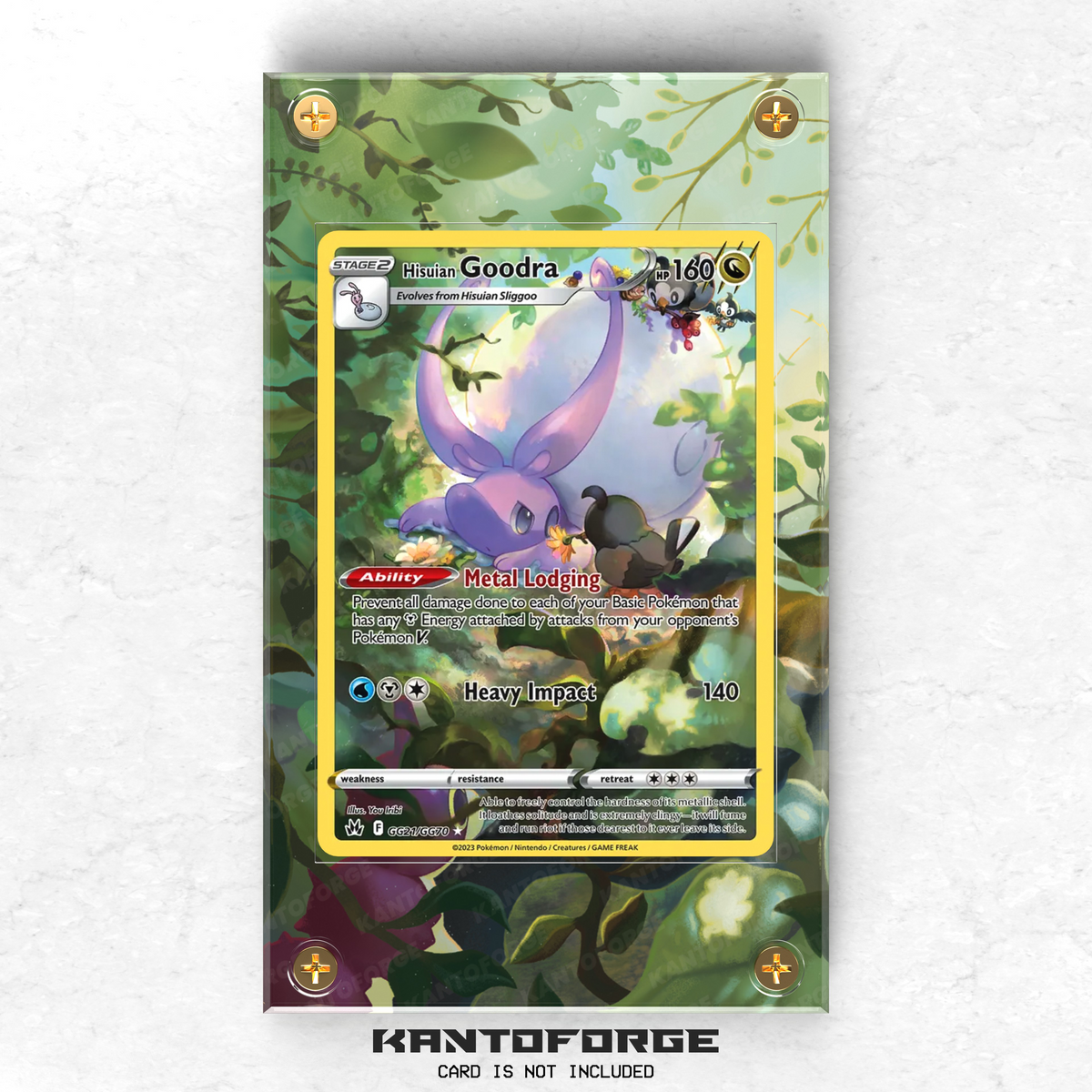 Hisuian Goodra GG21/GG70 - Pokémon Extended Artwork Display Case