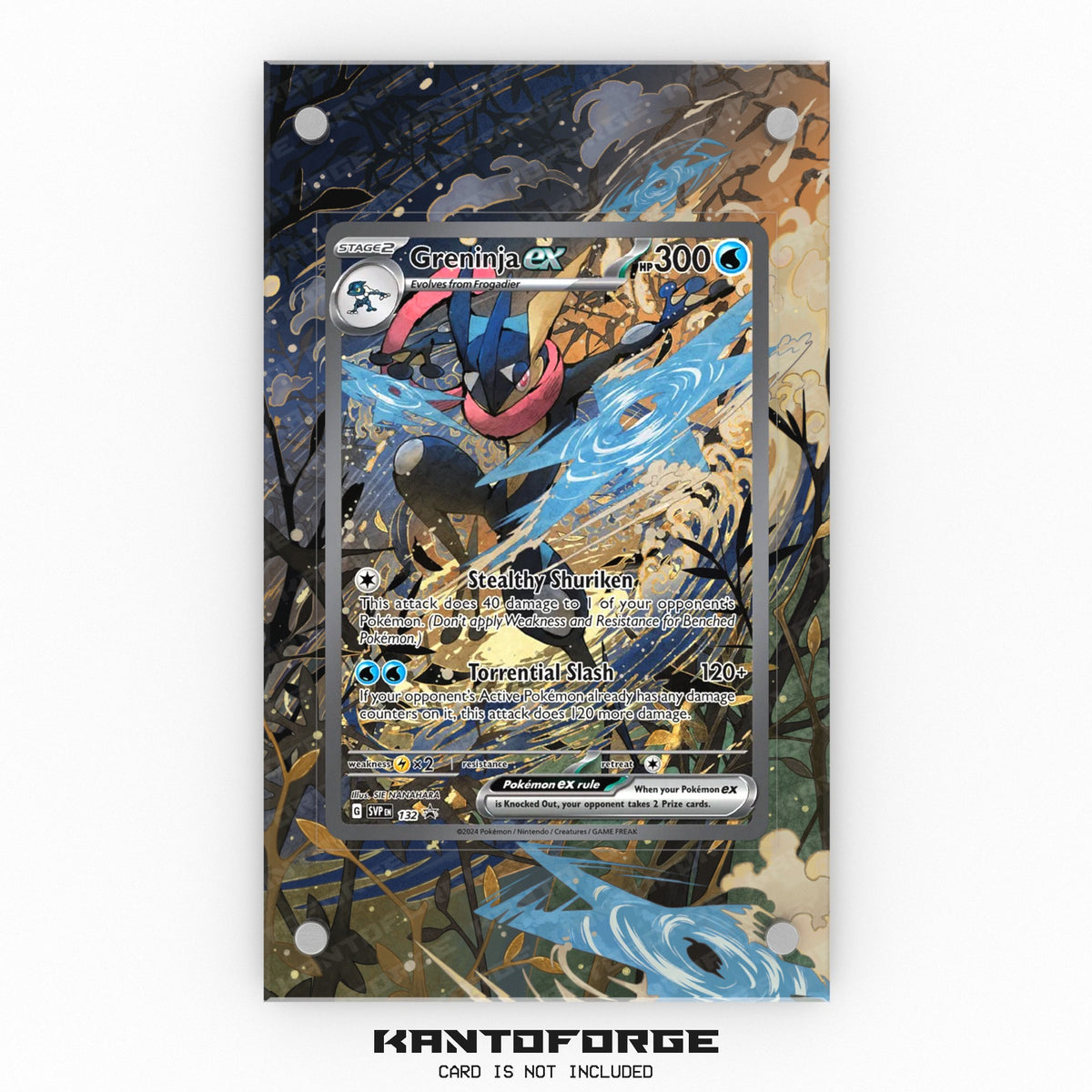 Greninja ex SVP 132 - Pokémon Extended Artwork Display Case