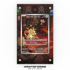 Team Rocket's Meowth 203/182 - Pokémon Extended Artwork Display Case