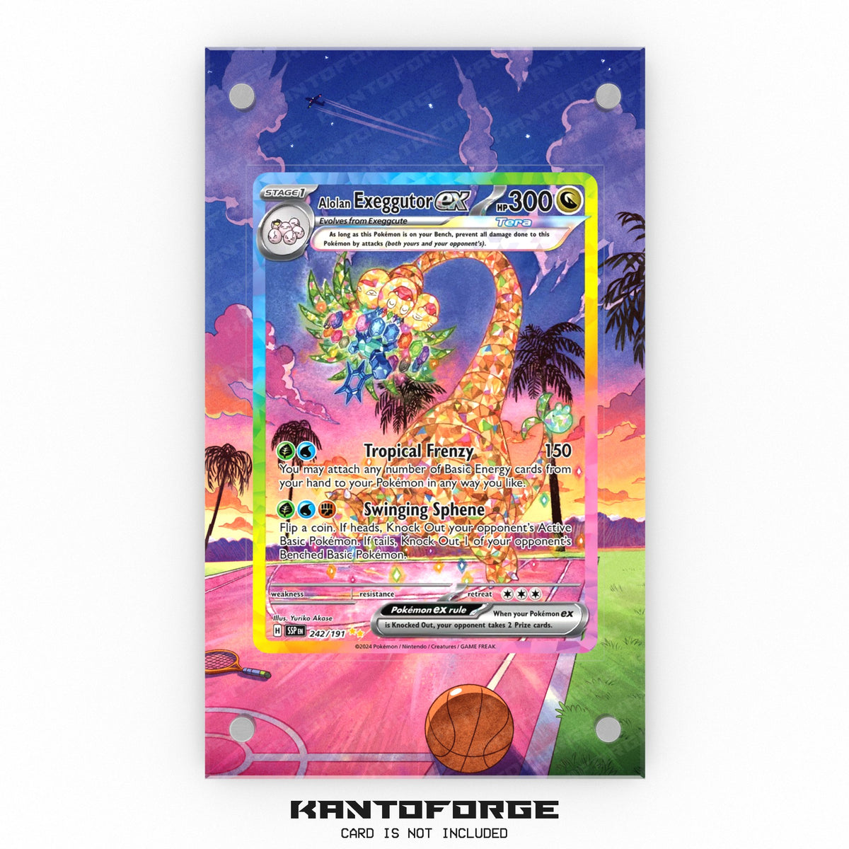 Alolan Exeggutor ex 242/191 - Pokémon Extended Artwork Display Case