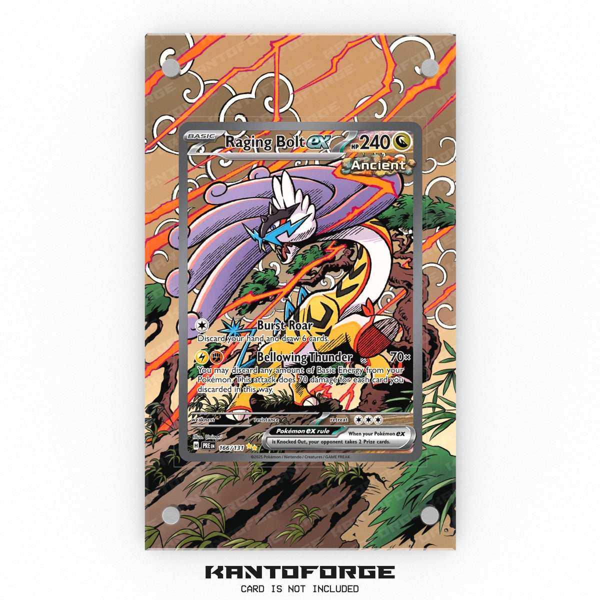 Raging Bolt ex 166/131 - Pokémon Extended Artwork Display Case