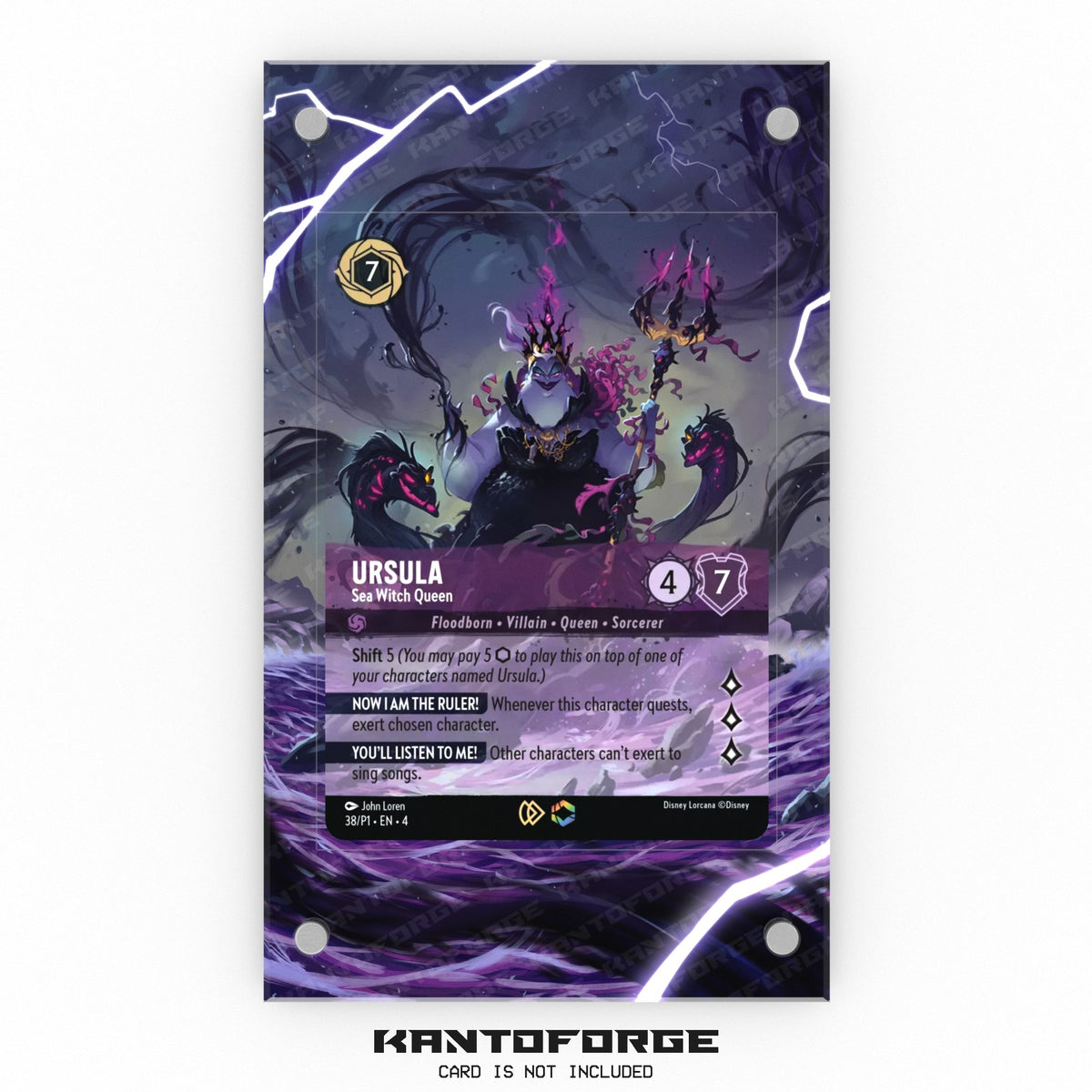 Ursula - Sea Witch Queen (Promo) 004-P1-038 - Lorcana Extended Artwork Display Case