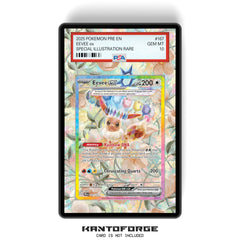 Eevee ex 167/131  - PSA Size Graded Card Case Extended Artwork Display with GradeGuardian Protection