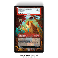 Shere Khan - Menacing Predator (Enchanted) Chapter 2 - PSA CSG AGS Graded Card Case Extended Artwork Display with GradeGuardian Protection