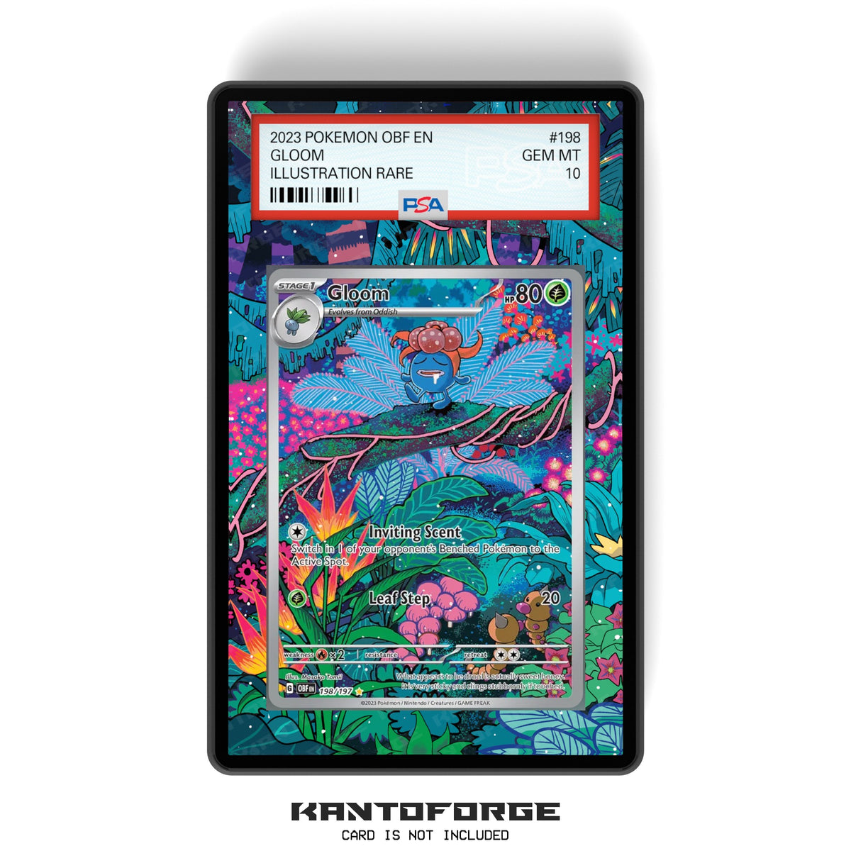 Gloom 198/197 - PSA Size Graded Card Case Extended Artwork Display with GradeGuardian Protection