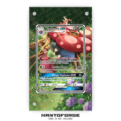 a card with a picture of a mushroom on it