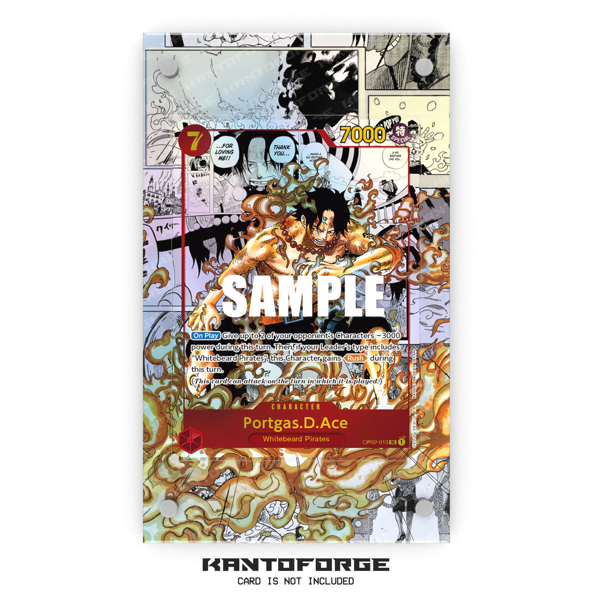 Ace OP02-013 - One Piece Extended Artwork Protective Card Display Case