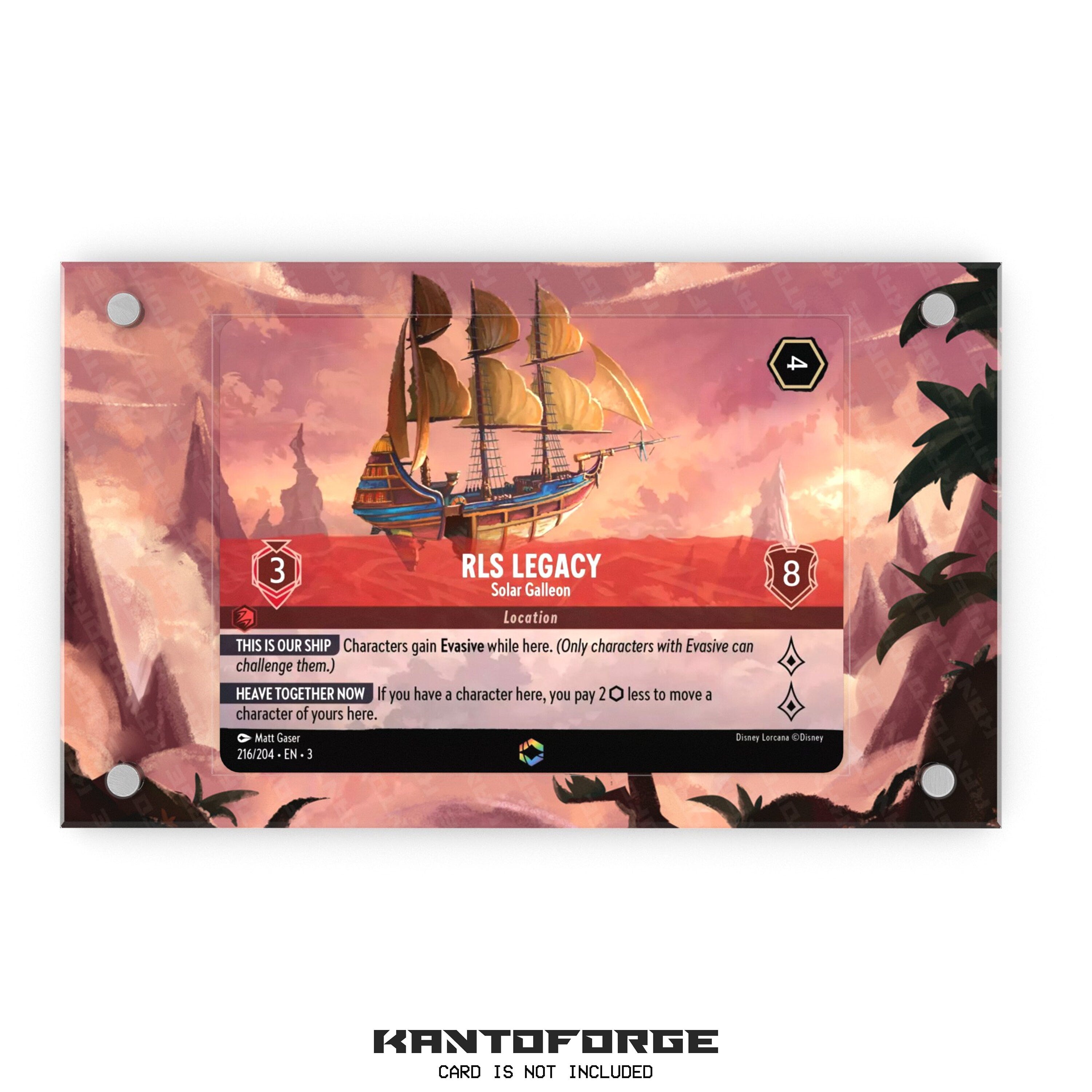 a card with a pirate ship on it