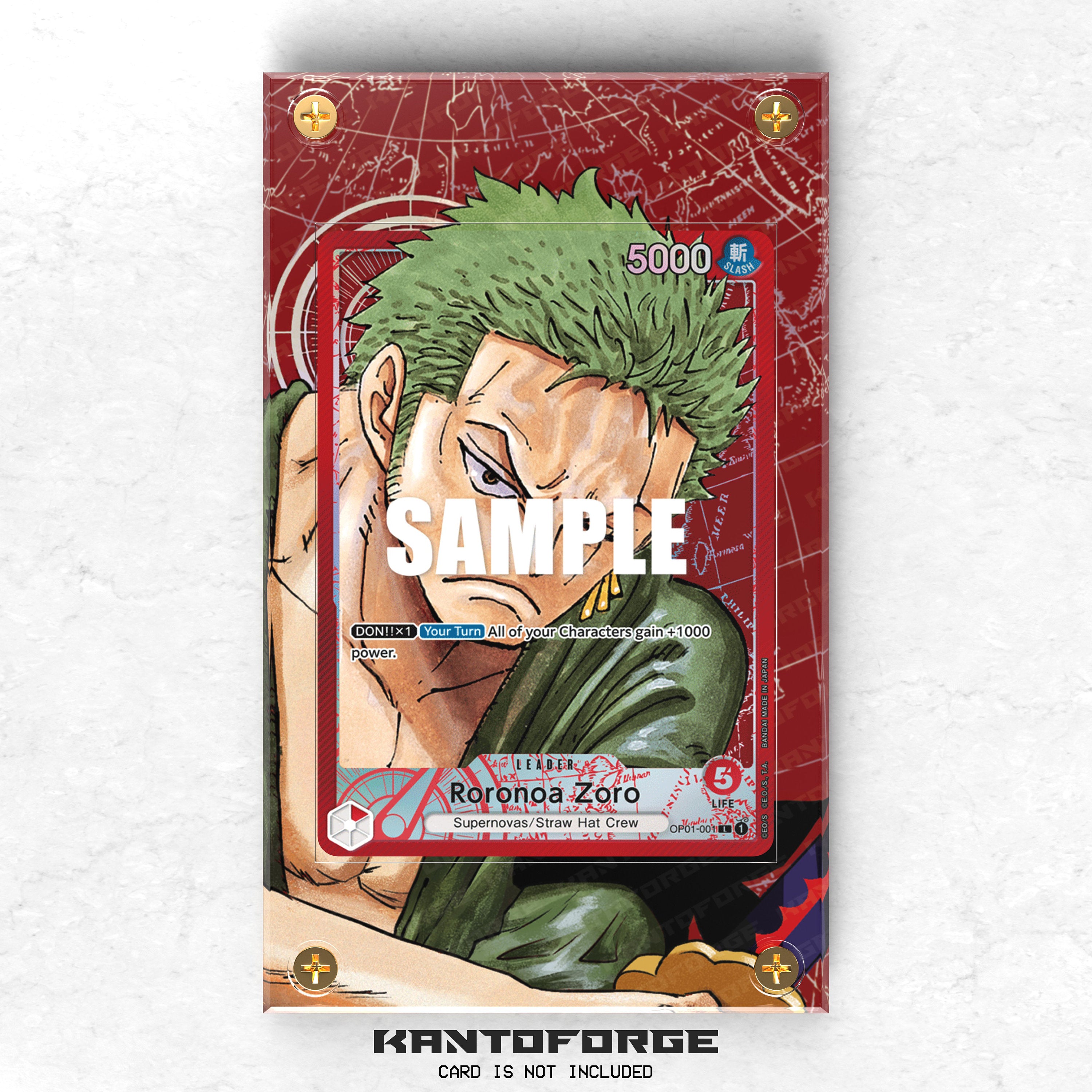 Zoro 0P01-001 - One Piece Extended Artwork Protective Card Display Case