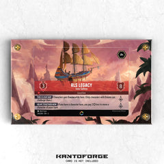 a card with a pirate ship on it