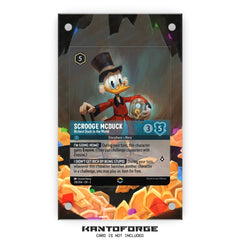 a card with an image of a duck wearing a top hat